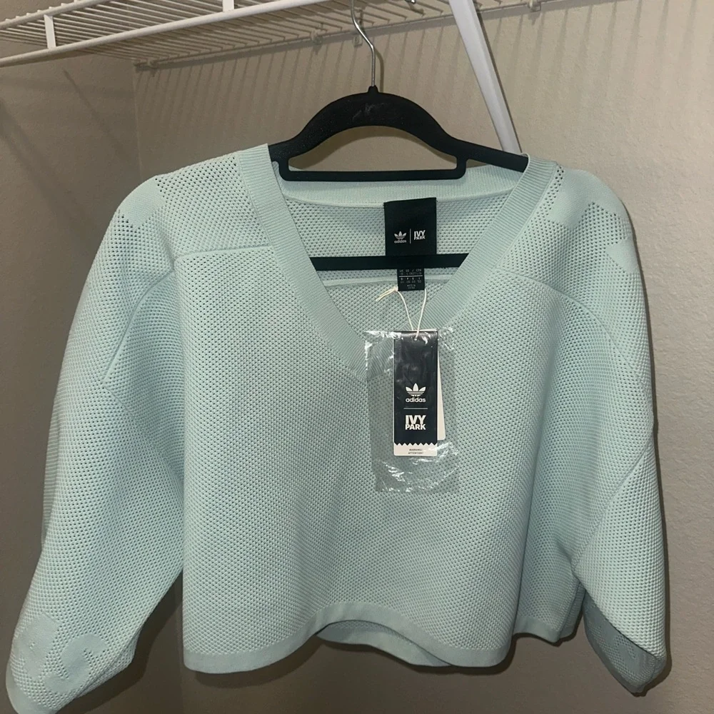 IVY PARK x ADIDAS DRIP 2 KNIT JERSEY CROP TOP - Picture 4 of 6